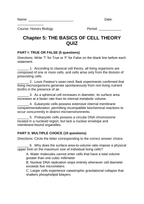 The Basics of Cell Theory Lesson Quiz sample page