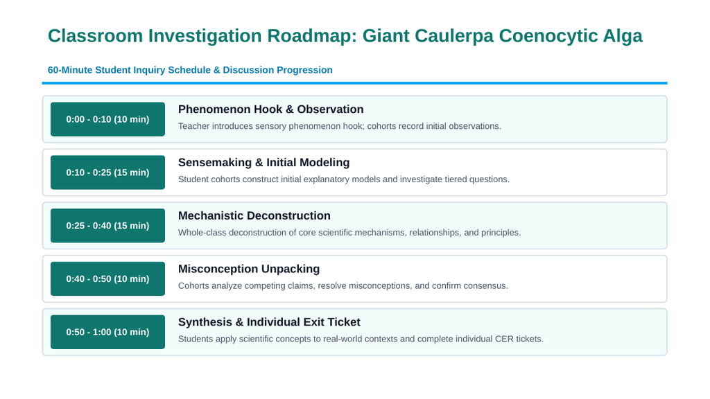 The Basics of Cell Theory Phenomena-Based Lesson: The Meter-Long Single Cell: Caulerpa's Giant Coenocytic Architecture Presentation sample page