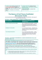 The Basics of Cell Theory Scaffolded Phenomena-Based Lesson: The Meter-Long Single Cell: Caulerpa's Giant Coenocytic Architecture Teacher Discussion Guide sample page