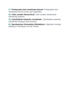 The Basics of Cell Theory Vocabulary Words & Definitions sample page