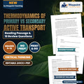 Thermodynamics of Primary vs Secondary Active Transport Reading Worksheet cover