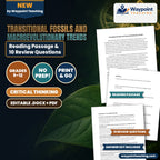 Transitional Fossils and Macroevolutionary Trends Reading Worksheet cover