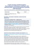 Trophic Ecology and Bioenergetics: Thermodynamic Constraints, Lindeman's 10% Efficiency Rule, and Inverted Biomass Pyramids CER Phenomena Worksheet sample page