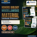 Honors Biology Unit 8: Honors Biology Miscellaneous Material Bundle cover