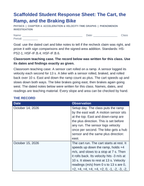 Acceleration & Velocity-Time Graphs Scaffolded Phenomena-Based Lesson: The Cart, the Ramp, and the Braking Bike Student Response Sheet sample page