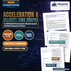Acceleration & Velocity-Time Graphs Scaffolded Phenomena-Based Lesson: The Cart, the Ramp, and the Braking Bike Student Response Sheet cover