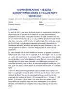 Aerodynamic Drag & Trajectory Modeling Spanish Reading Passage & Comprehension Questions sample page