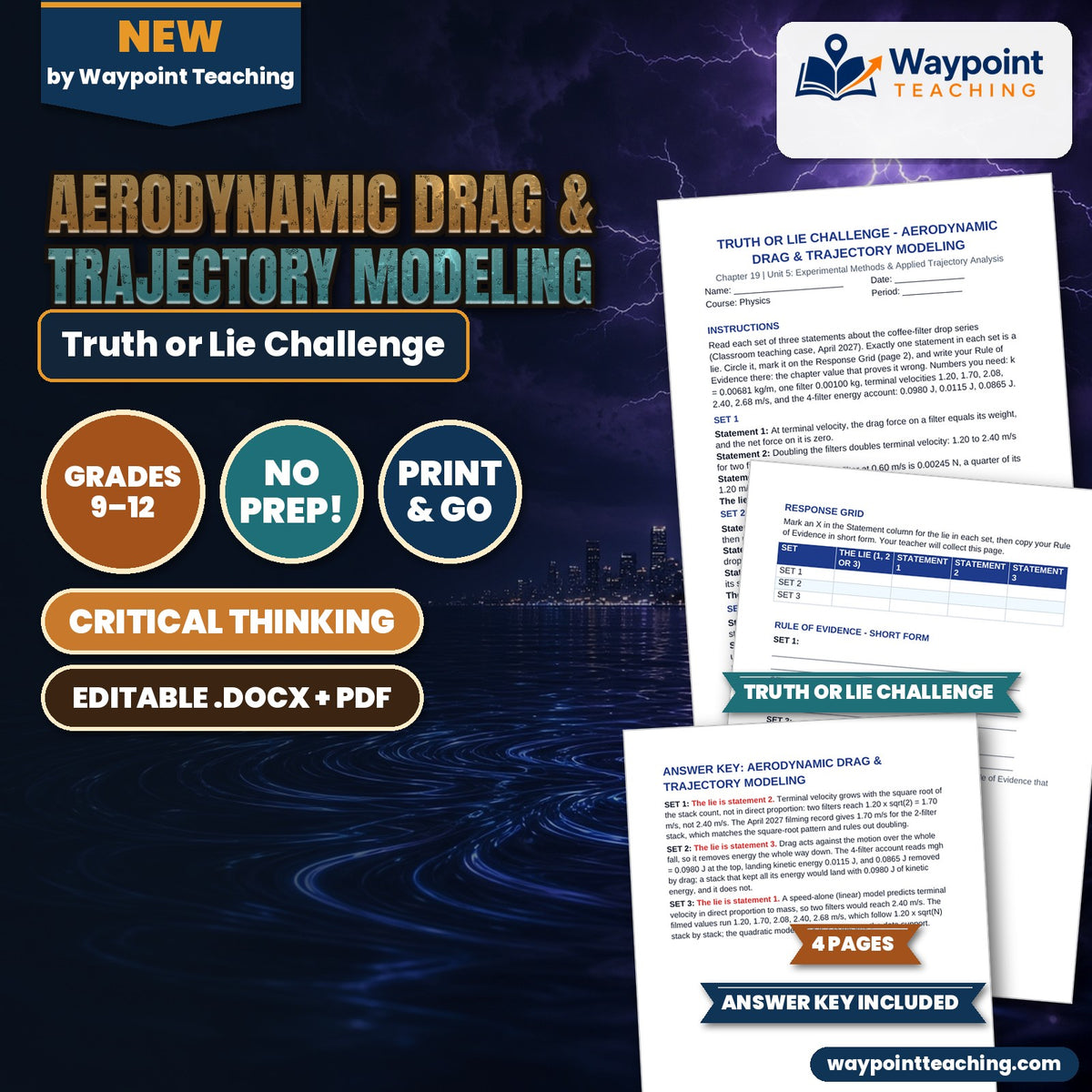 Aerodynamic Drag & Trajectory Modeling Truth or Lie Challenge cover