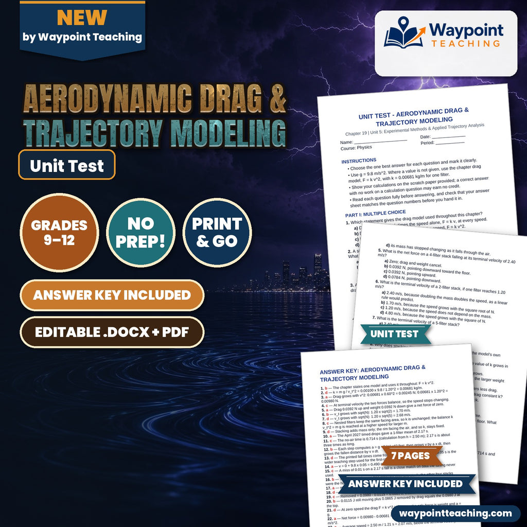 Aerodynamic Drag & Trajectory Modeling Unit Test cover