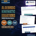 Algebraic Kinematic Equations BINGO Review Game cover