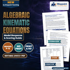 Algebraic Kinematic Equations Model Response & Scoring Guide cover