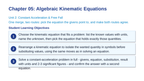Algebraic Kinematic Equations Slide Show Presentation sample page