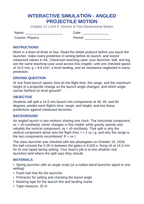 Angled Projectile Motion Interactive Simulation sample page