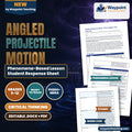 Angled Projectile Motion Phenomena-Based Lesson: Three Angles, One Launcher Student Response Sheet cover