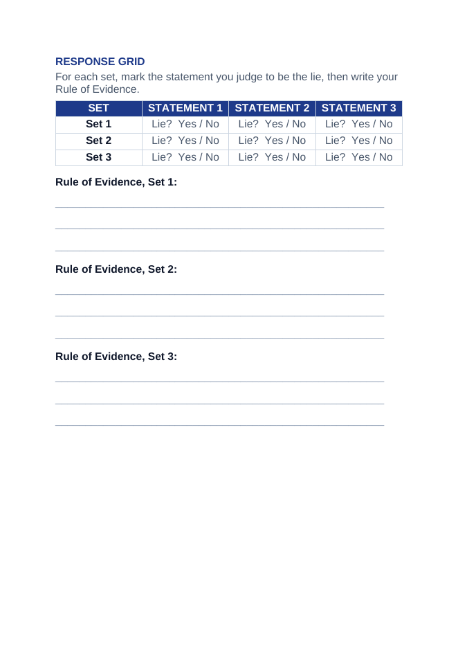 Angled Projectile Motion Truth or Lie Challenge sample page