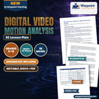 Digital Video Motion Analysis 5E Lesson Plan cover