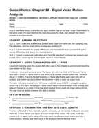 Digital Video Motion Analysis Guided Notes sample page