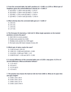 Digital Video Motion Analysis Lesson Quiz sample page