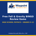 Free Fall & Gravity BINGO Review Game cover