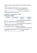 Free Fall & Gravity Spanish Guided Notes sample page