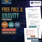 Free Fall & Gravity Spanish Guided Notes cover