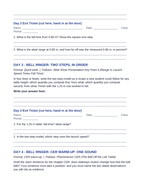 Horizontally Launched Projectiles Bell Ringers & Exit Tickets sample page