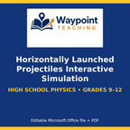 Horizontally Launched Projectiles Interactive Simulation cover