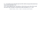 Horizontally Launched Projectiles Lesson Quiz sample page