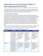 Horizontally Launched Projectiles Model Response & Scoring Guide sample page