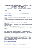 Horizontally Launched Projectiles Real-World Case Study sample page