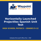 Horizontally Launched Projectiles Spanish Unit Test cover