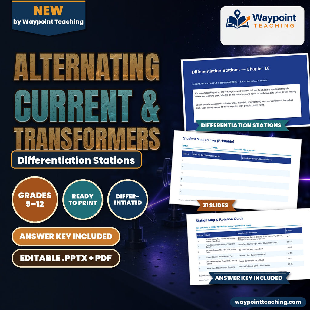 Alternating Current & Transformers Differentiation Stations cover