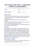 Alternating Current & Transformers Real-World Case Study sample page