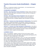 Alternating Current & Transformers Scaffolded Phenomena-Based Lesson: The Transformer Bench: More Turns, More Volts - But Not on DC Teacher Discussion Guide sample page