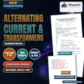 Alternating Current & Transformers Spanish Guided Notes cover