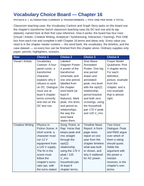 Alternating Current & Transformers Vocabulary Choice Board sample page