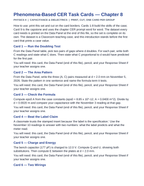 Capacitance & Dielectrics CER Task Cards sample page