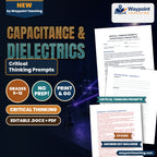 Capacitance & Dielectrics Critical Thinking Prompts cover
