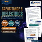 Capacitance & Dielectrics Scaffolded Phenomena-Based Lesson: The Air-Gap Bench: Does a Wider Gap Really Cost 1/d? Teacher Discussion Guide cover