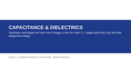 Capacitance & Dielectrics Substitute Slideshow & Teacher Guide sample page