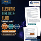 Electric Fields & Flux CER Task Cards cover