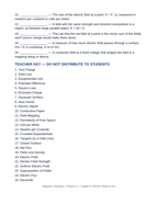 Electric Fields & Flux Fill-in-the-Blank Vocabulary Worksheet sample page