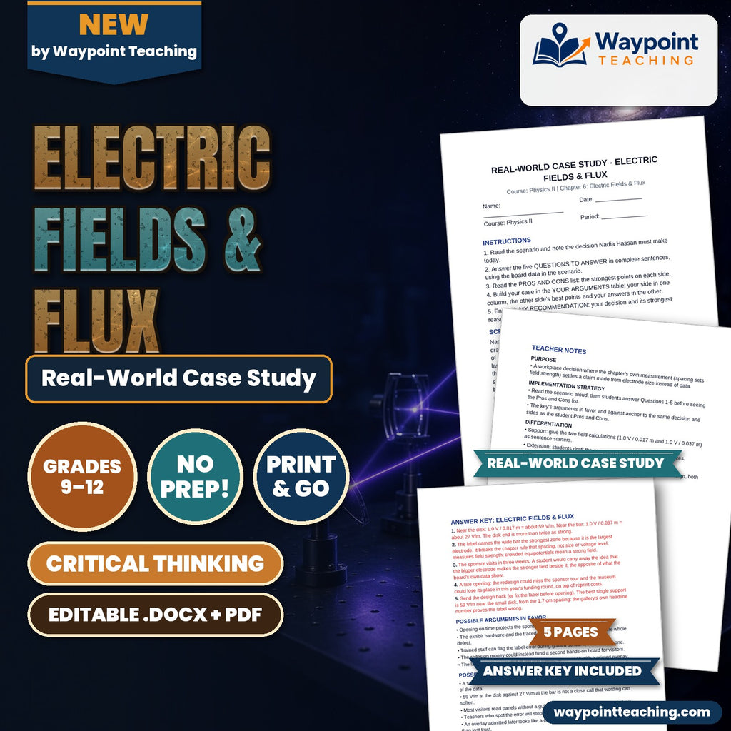 Electric Fields & Flux Real-World Case Study cover