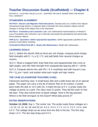 Electric Fields & Flux Scaffolded Phenomena-Based Lesson: Mapping the Field: Where Does the Board Pull Hardest? Teacher Discussion Guide sample page