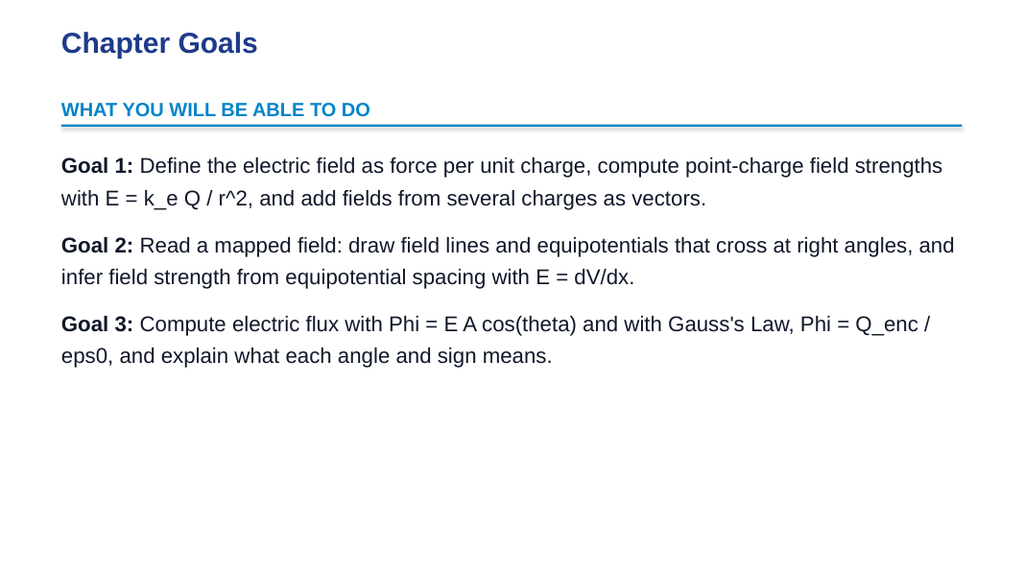 Electric Fields & Flux Slide Show Presentation sample page