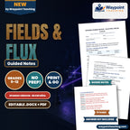 Electric Fields & Flux Spanish Guided Notes cover