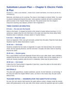 Electric Fields & Flux Substitute Lesson Plan sample page