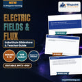 Electric Fields & Flux Substitute Slideshow & Teacher Guide cover