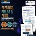 Electric Fields & Flux Vocabulary Words & Definitions cover