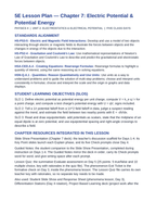 Electric Potential 5E Lesson Plan sample page